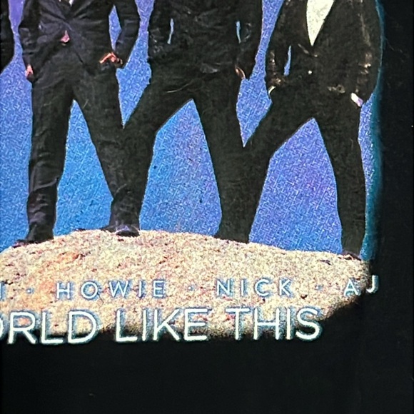 Backstreet Boys 2014 In a World Like This Concert Tour Black Shirt Size Small - Picture 7 of 14